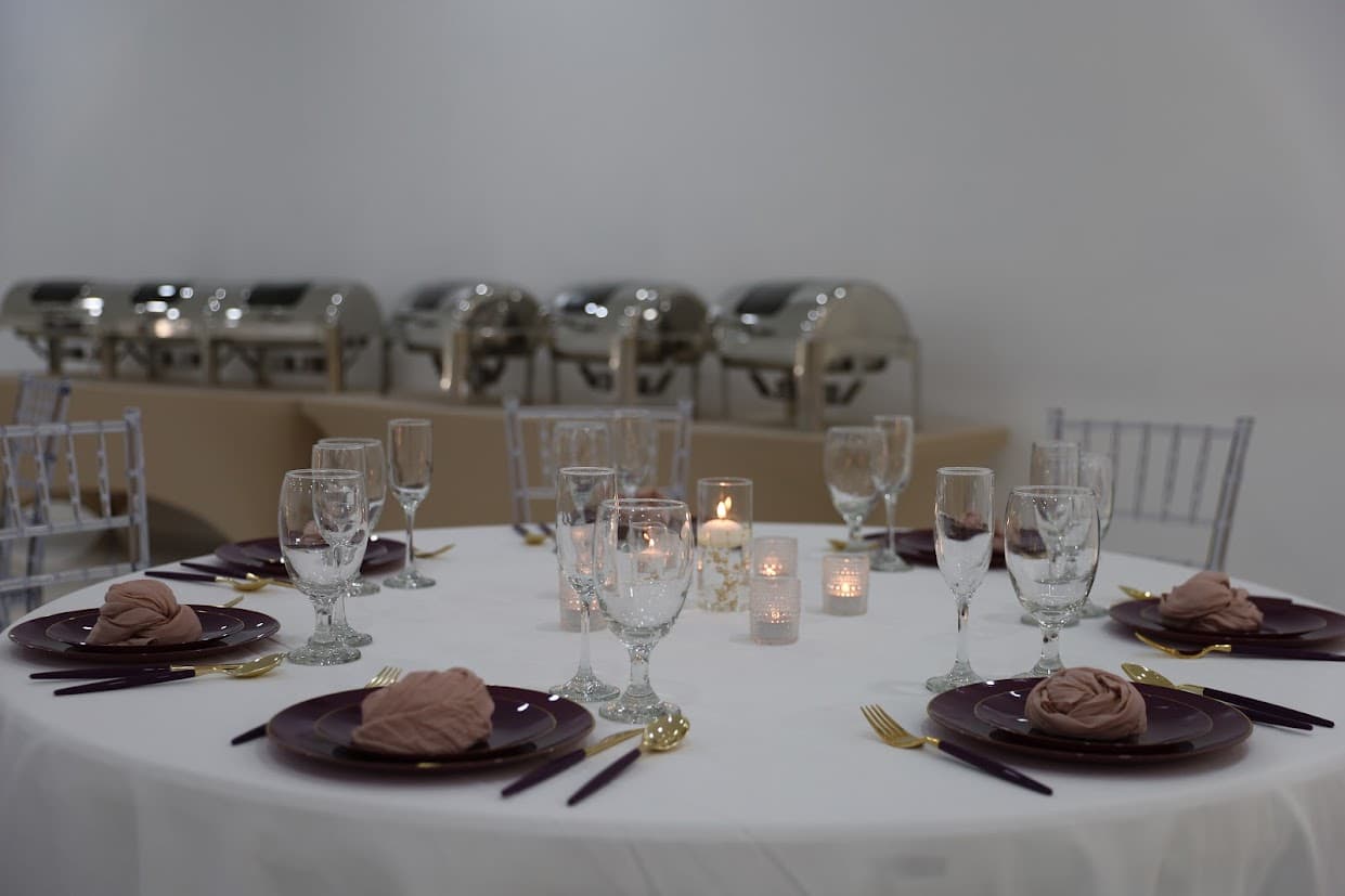 Elegant table set up